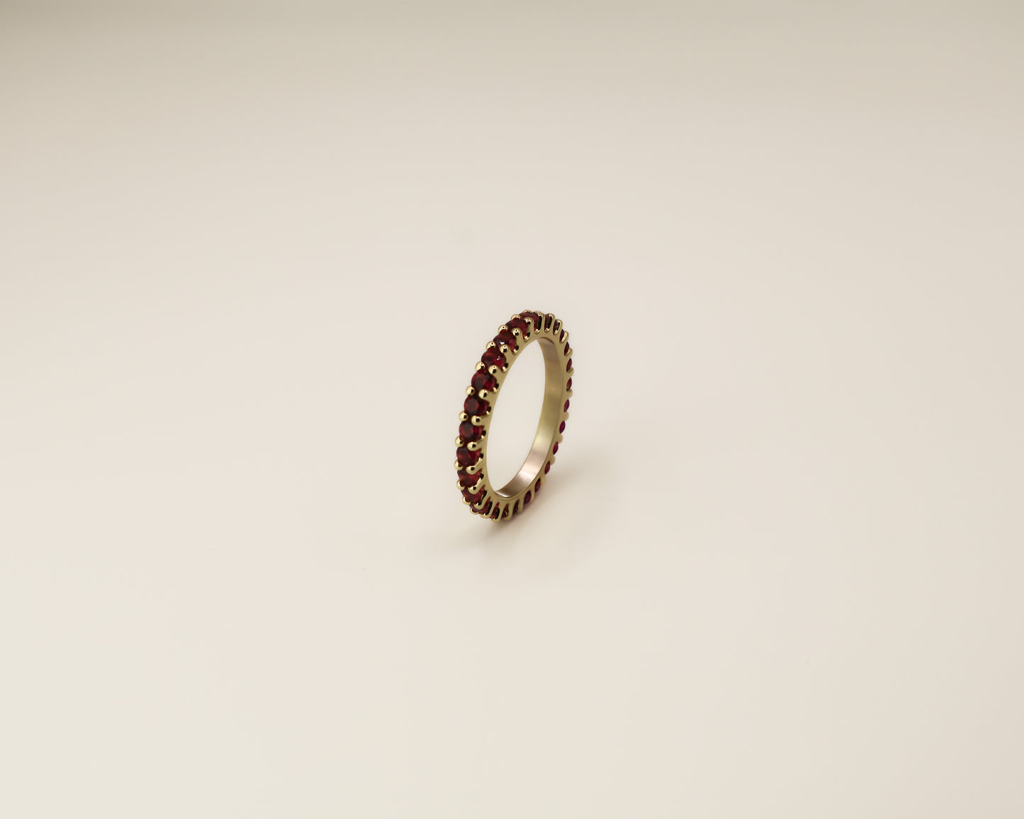 TINA RING BURGUNDER UND GOLD