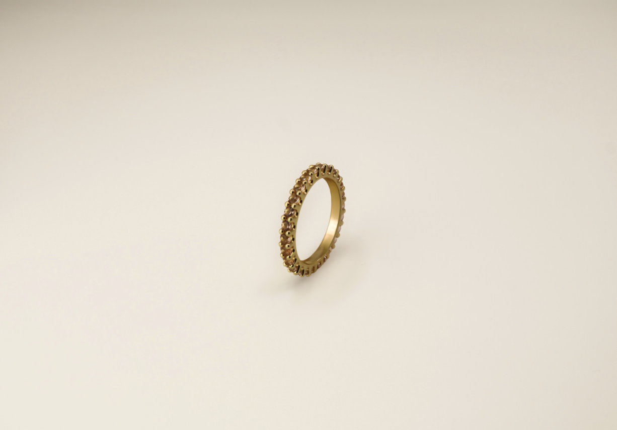TINA RING CHAMPAGNER UND GOLD