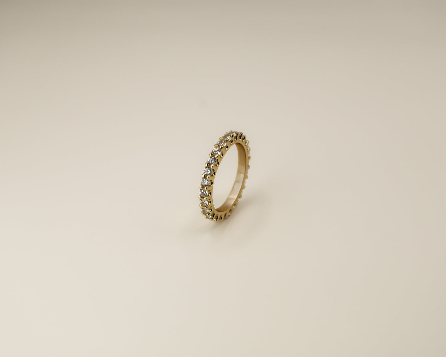 TINA RING WHITE AND GOLD